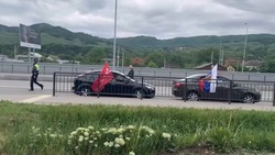 Традиционный автопробег в честь Дня Победы прошёл в Предгорье