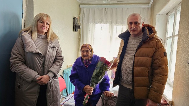 Труженица тыла и вдова ветерана ВОВ из Предгорья отметила 95-летний юбилей