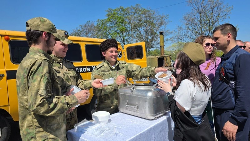 6 тыс. порций солдатской каши раздали в Предгорье на День Победы