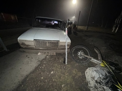 Два подростка без прав устроили ДТП с мотоциклом в Предгорье