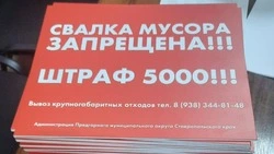 Рейды по незаконным свалкам увенчались успехом в Предгорном районе