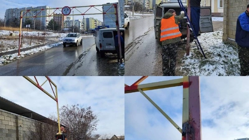 Арку ограничения для большегрузов снова восстановили в Предгорном округе