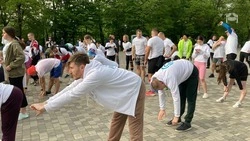 Всероссийский день гимнастики отметили в новом парке в Ясной Поляне
