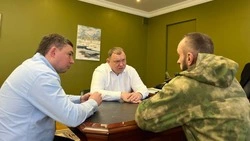 Глава Предгорья встретился с земляком-бойцом СВО