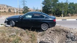 Водитель иномарки съехал в кювет в Предгорном округе