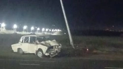 Начинающий водитель влетел в столб в Предгорном округе
