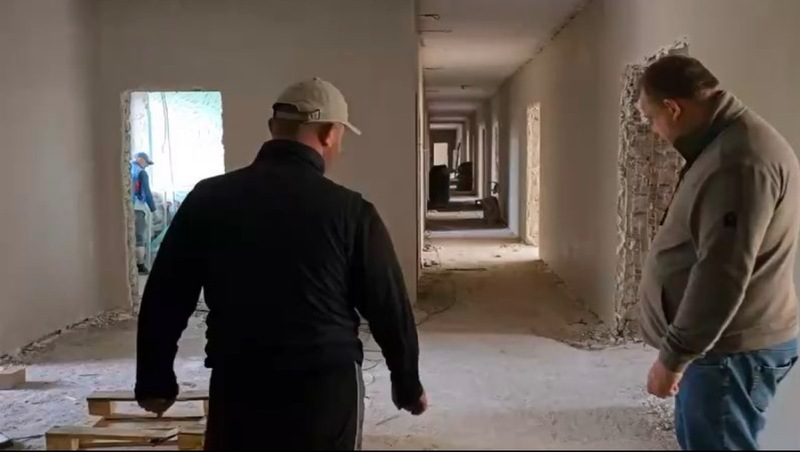 Капитальный ремонт школы в посёлке Горном продолжается в Предгорье