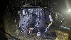 Водитель и пассажир пострадали в Предгорье после опрокидывания автомобиля