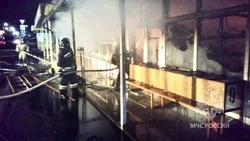 Пожар на «Привокзальном» рынке локализовали в Предгорном округе 